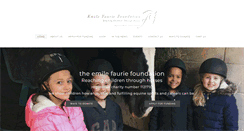 Desktop Screenshot of emilefauriefoundation.org.uk